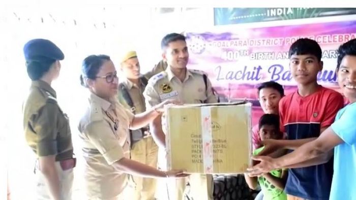 Goalpara SP visits orphan children in Dudhnoi