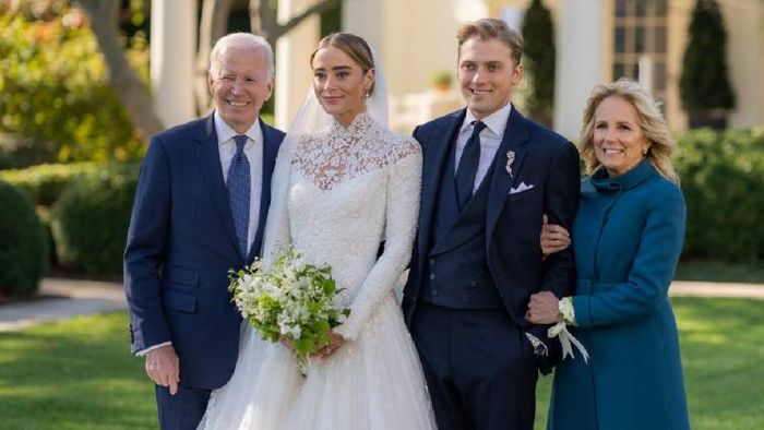 Joe Biden with granddaughter Naomi Biden and Peter Neal