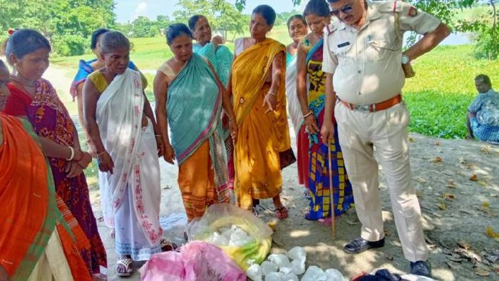 15 member women team guarding Bamuna Satra village in Assam's Barpeta