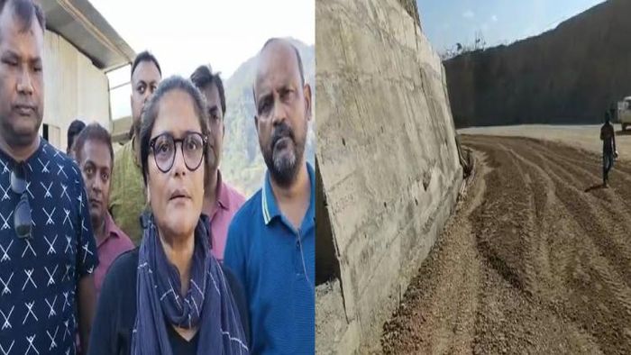 TMC MP Sushmita Dev visited the Silchar-Saurashtra Mahasadak