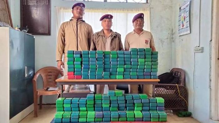 Contraband drugs seized by Aizawl Police