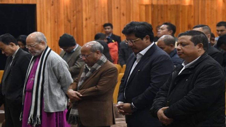 Meghalaya: Condolence meeting held to mourn the loss of 5 lives in firing incident Meghalaya: Condolence meeting held to mourn the loss of 5 lives in firing incident