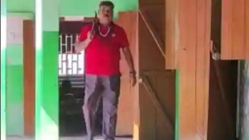 Assam: School teacher suspended for carrying machete to school in Cachar district Assam: School teacher suspended for carrying machete to school in Cachar district