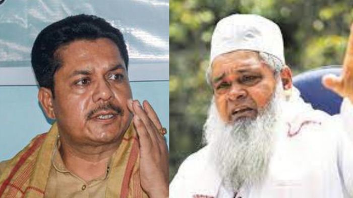 (L) Bhupen Borah (R) Badaruddiun Ajmal