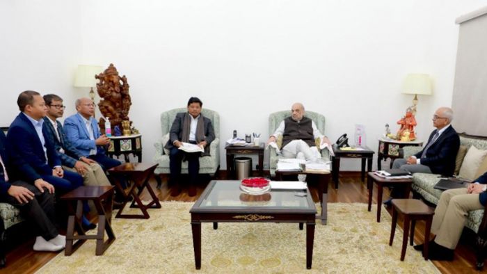 Meghalaya CM meets Union Home Minister Amit Shah at New Delhi