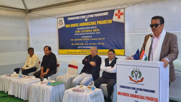 Foundation stone of IMA House of Arunachal laid