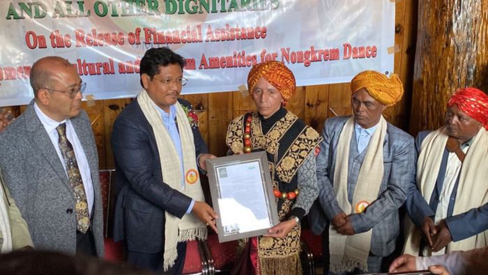 Meghalaya Chief Minister attends Nongkrem Dance Festival
