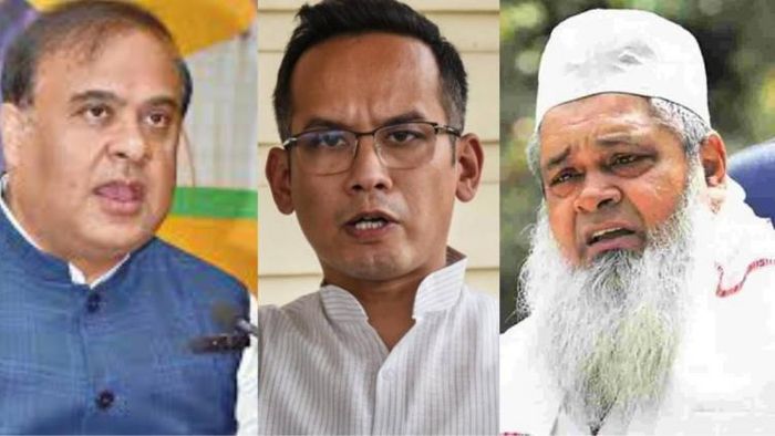 Assam CM Himanta Biswa Sarma, Congress MP Gaurav Gogoi, AIUDF Chief Badruddin Ajmal