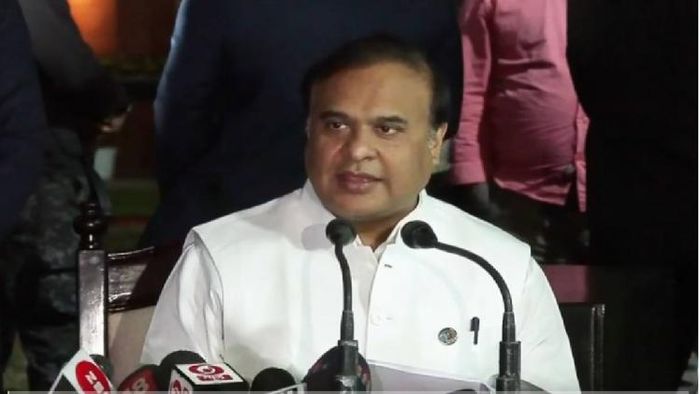 Assam CM addressing press conference after cabinet meet