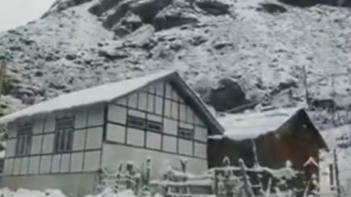 Sikkim receives season's first snowfall
