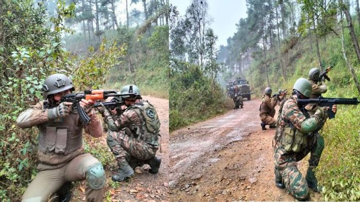 Joint military exercise of India and Kazakhstan armies