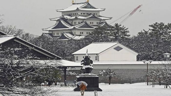 Snowfall in Japan