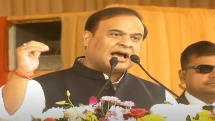 CM Himanta Biswa Sarma addresses public meeting at JDSA field in Jorhat