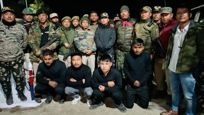Arrested miscreants involved in the DFO's abduction from Rupa in Arunachal Pradesh