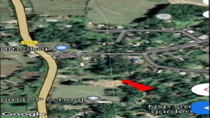 Google Map showing the 'diverted' boundary line of Assam-Arunachal Pradesh border