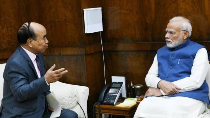 Mizoram CM Zoramthanga meets PM Modi in New Delhi