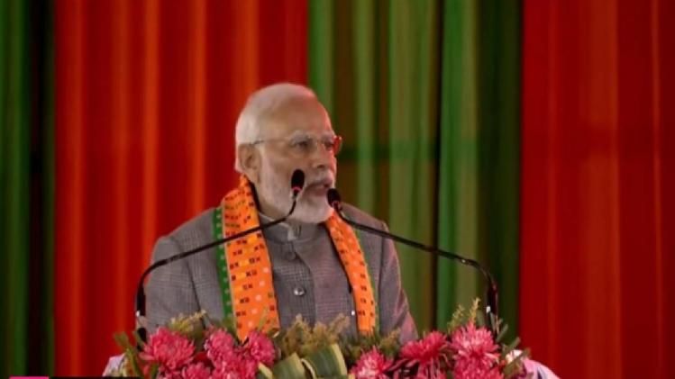 Prime Minister Narendra Modi in Agartala