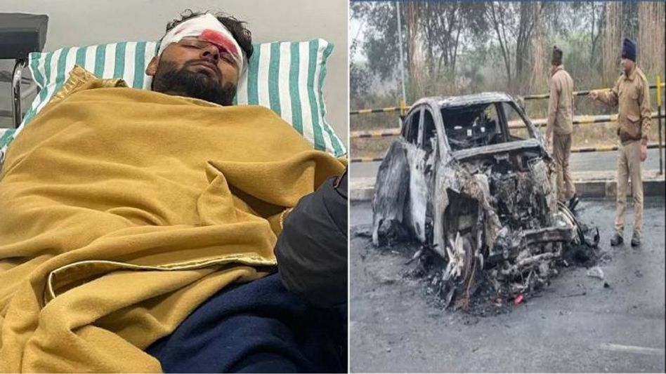 Indian cricketer Rishabh Pant injured after his car collides with divider Indian cricketer Rishabh Pant injured after his car collides with divider