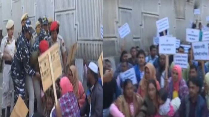 Special TET qualified candidate protest at Khanapara, Guwahati