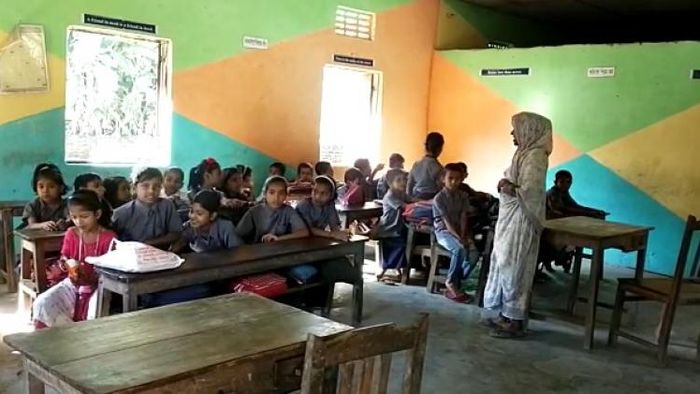 Mid Day Meal cook teaches students as teachers reach late in Cachar school