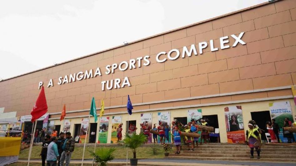 Meghalaya CM inaugurates football stadium at PA Sangma Sports Complex Meghalaya CM inaugurates football stadium at PA Sangma Sports Complex