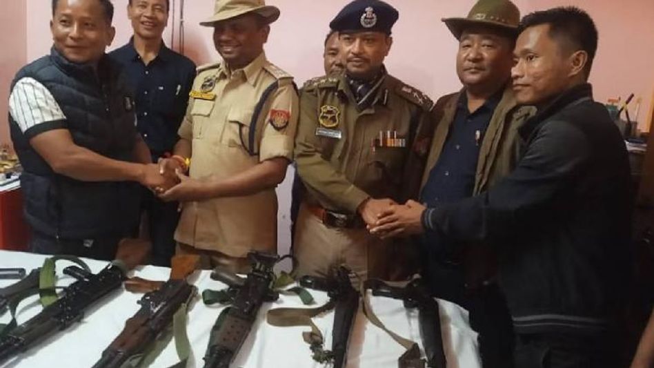 Assam: Nine cadres of Mizoram-based militant outfit HPC(D) surrender at Cachar Assam: Nine cadres of Mizoram-based militant outfit HPC(D) surrender at Cachar