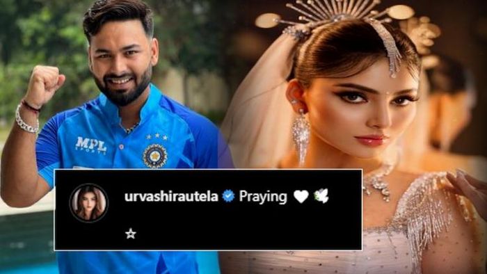 Urvashi Rautela praying for Rishabh Pant's good health