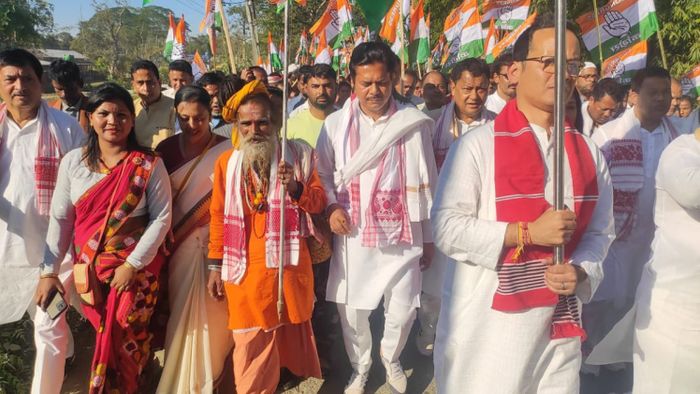 ’Bharat Jodo Yatra’ in Khumtai constituency