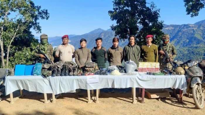 Assam Rifles recovers huge cache of arms and ammunitions