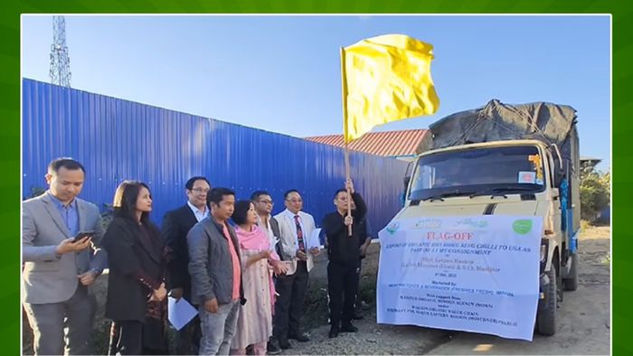 Manipur exports 600 kg of dry king chilli