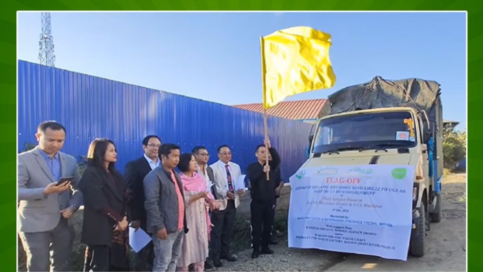 Manipur exports 600 kg of dry king chilli to the United States Manipur exports 600 kg of dry king chilli to the United States