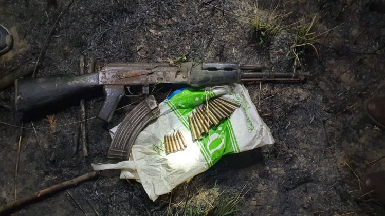 Assam: AK 56 Rifle, live ammunition found buried in Udalguri district Assam: AK 56 Rifle, live ammunition found buried in Udalguri district