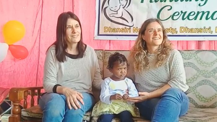 An orphan infant from Karbi Anglong district finds home in Spain