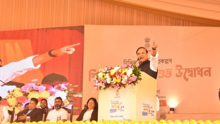Assam Chief Minister Himanta Biswa Sarma in Jorhat