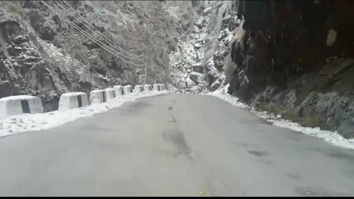 snow clad mountain pass in Sikkim