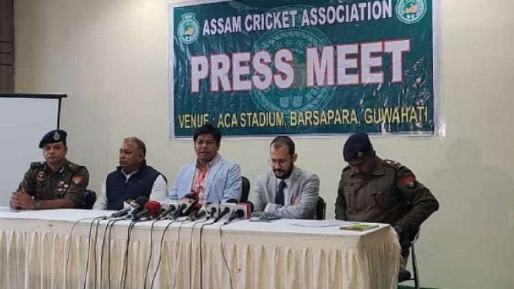 Assam Cricket Association addressing a press conference ahead of India vs Sri Lanka ODI match in Guwahati