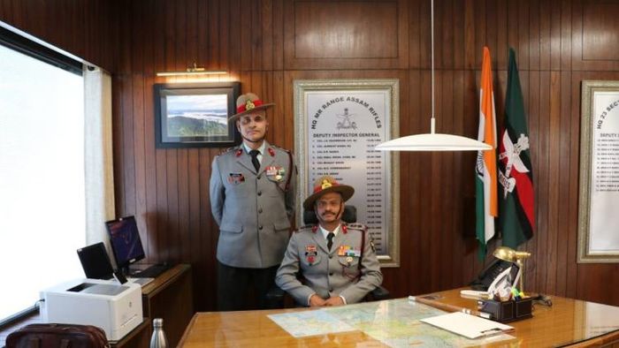 Sena Medal Brigadier Girish Upadhya takes charge as DIG of 23 sector Assam Rifles, Aizawl