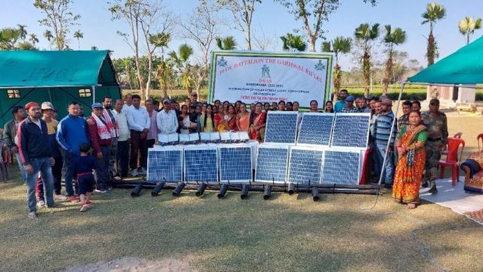 Solar streetlights provided to villagers in Tinsukia