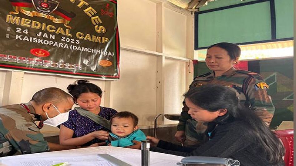 Tripura: Assam Rifles organises medical camp for Bru refugees in state Tripura: Assam Rifles organises medical camp for Bru refugees in state