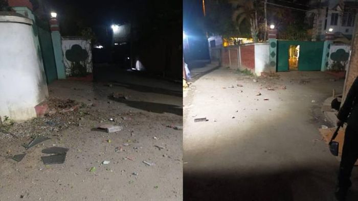 The house where blast took place