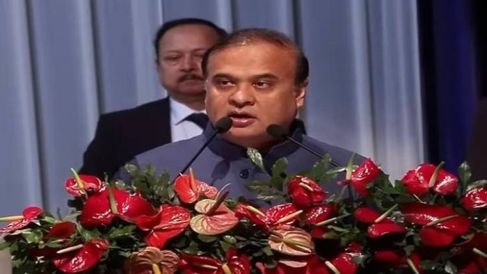 CM Himanta Biswa Sarma speaks at the ceremonial appointment letter distribution programme at Srimanta Sankardev Kalakhetra