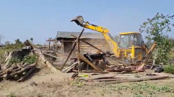 Eviction drive in Chirang to clear illegally occupied government lands from ‘encroachers’