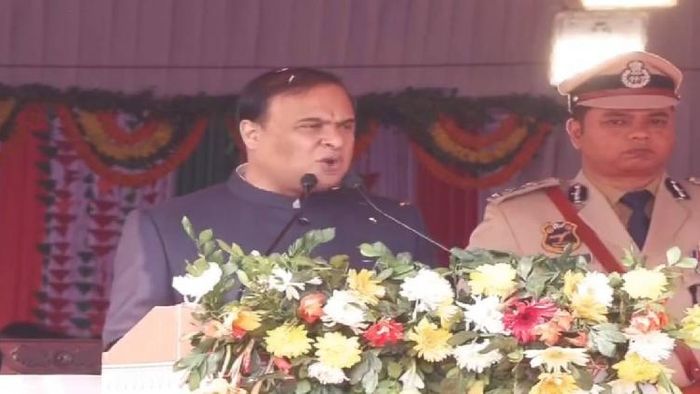 Assam CM Himanta Biswa Sarma addressing the people of the state on the occasion of Republic Day celebrations