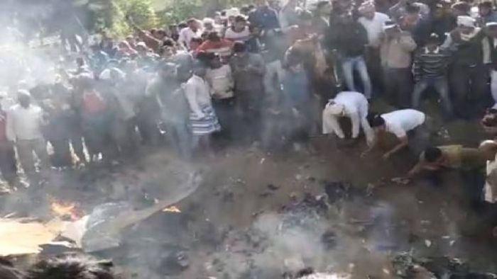 Plane crashed in Bharatpur