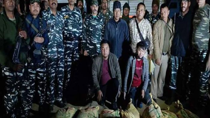 Contraband items seized at Mizoram