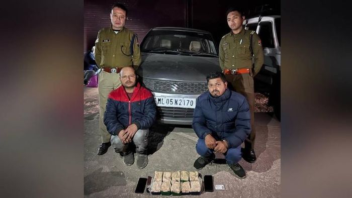 Two drug traffickers held by Meghalaya Police