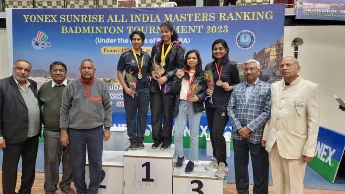 Yonex Sunrise All India Masters Ranking Badminton Tournament 2023.