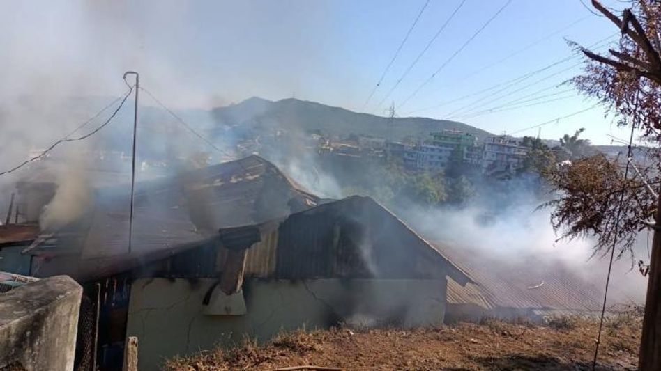 Meghalaya: House gutted in massive fire, property worth lakhs destroyed Meghalaya: House gutted in massive fire, property worth lakhs destroyed