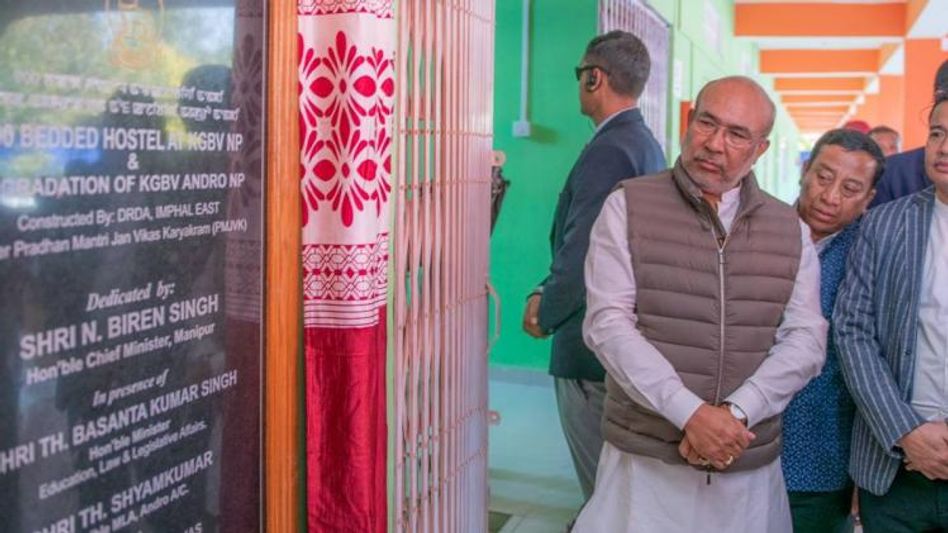 Manipur : CM N Biren Singh inaugurates various projects in Imphal East Manipur : CM N Biren Singh inaugurates various projects in Imphal East