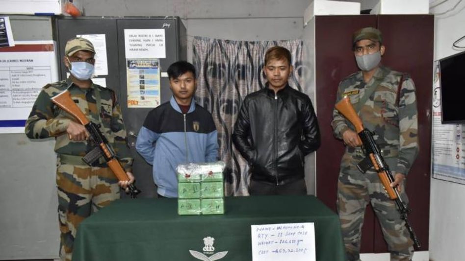 Mizoram : Heroin worth Rs. 63.32 lakh seized in Aizawl; two Myanmar nationals held Mizoram : Heroin worth Rs. 63.32 lakh seized in Aizawl; two Myanmar nationals held